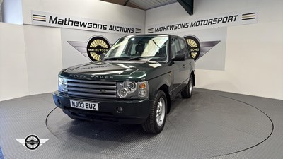 Lot 21 - 2003 LAND ROVER RANGE ROVER HSE TD6 AUTO