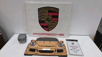 Lot 571 - PORSCHE RELATED SIGNS