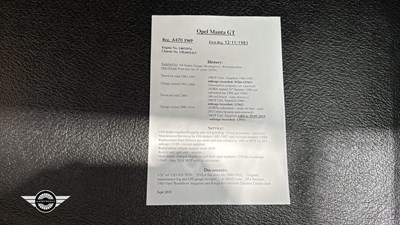 Lot 484 - 1983 OPEL