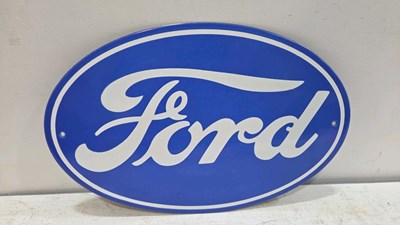 Lot 739 - FORD REPRO ENAMEL SIGN 18" X 12"