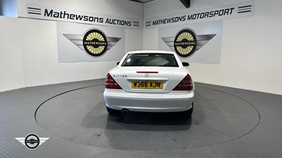 Lot 258 - 2000 MERCEDES SLK 200 KOMPRESSOR