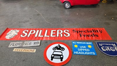 Lot 871 - COLLECTION OF SIGNS & BANNER