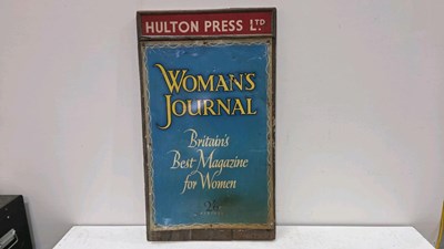 Lot 585 - TIN WOMANS JOURNAL ON BOARD APPROX 30" X 19"