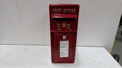 Lot 833 - REPRODUCTION POST BOX WITH KEYS