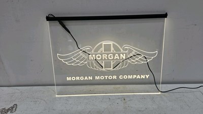 Lot 371 - MORGAN LED LIGHT UP SIGN 16" X 12"