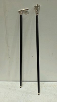 Lot 877 - JAG & ROLLS ROYCE WALKING STICKS