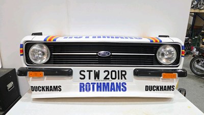 Lot 157 - FORD ESCORT FRONT WALL ART IN ROTHMANS LIVERY