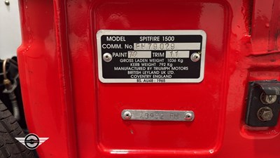Lot 73 - 1976 TRIUMPH SPITFIRE 1500