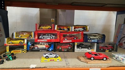 Lot 855 - BOXES OF VARIOUS DIE CAST MODEL CARS