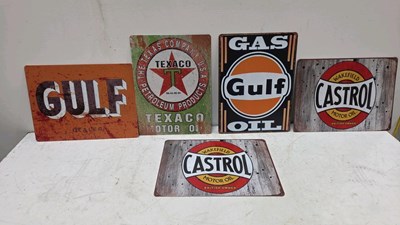 Lot 807 - SELECTION OF TIN REPRO SIGNS 16" X 12"