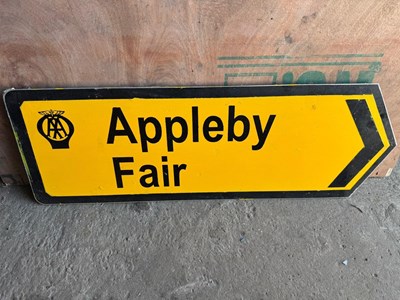 Lot 61 - APPLEBY FAIR ROAD SIGN 35" X 12"
