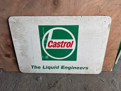 Lot 223 - CASTROL LIQUID ENGINEERING PLASTIC SIGN 29" X 19.5"
