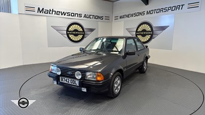 Lot 832 - 1985 FORD ESCORT XR3I