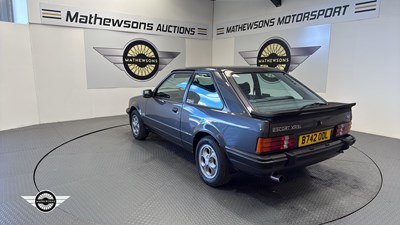 Lot 832 - 1985 FORD ESCORT XR3I