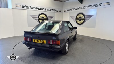 Lot 832 - 1985 FORD ESCORT XR3I