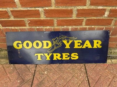 Lot 259 - GOOD YEAR TYRES REPRO ENAMEL SIGN