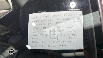 Lot 424 - 2003 SUZUKI JIMNY JLX