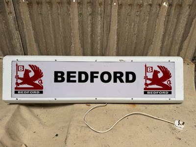Lot 567 - BEDFORD LIGHT UP SIGN 49.5" X 14"