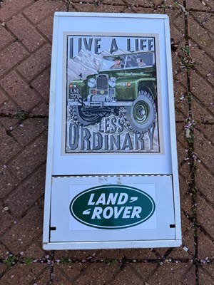 Lot 655 - LAND ROVER LIGHT UP SIGN 24" X 12"