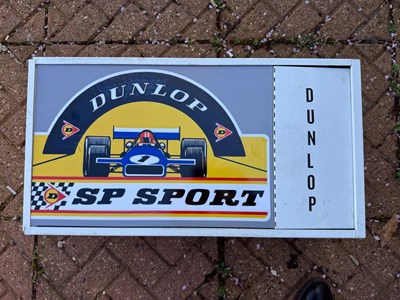 Lot 641 - DUNLOP SP SPORT LIGHT UP SIGN 24" X 12"