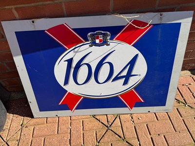 Lot 735 - 1664 ALUMINIUM , DOUBLE SIDED SIGN 35.5" x 24"