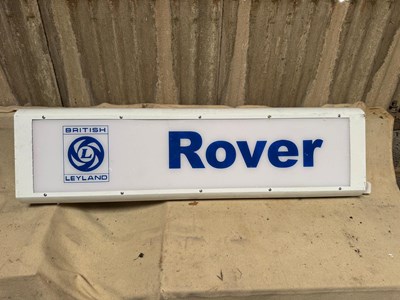 Lot 583 - ROVER LIGHT UP SIGN 49" X 12"