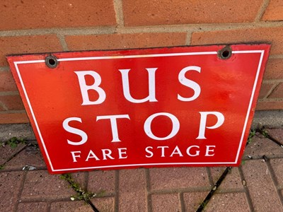 Lot 741 - BUS STOP , DOUBLE SIDED SIGN 19" X 12"