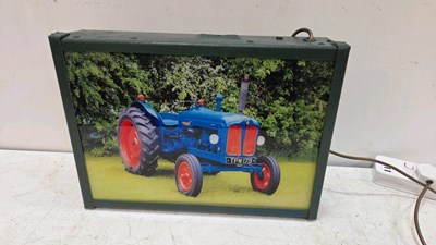 Lot 613 - FORDSON TRACTOR LIGHT BOX 17" X 12"
