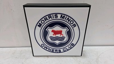 Lot 823 - MORRIS MINOR LIGHT BOX 16" X 16"