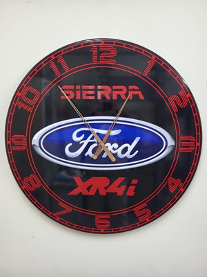 Lot 15 - HANDMADE 32" FORD SIERRA XR4i CLOCK