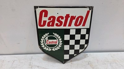 Lot 53 - CASTROL REPRO ENAMEL SIGN 12" X 10"