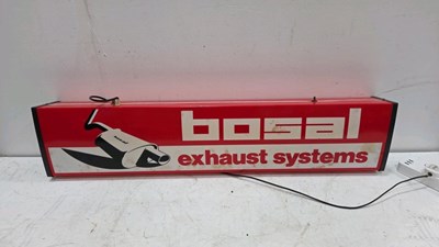 Lot 171 - BOSAL EXHAUST ILLUMINATED , DOUBLE SIDED SIGN 39" X 8"