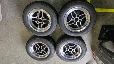 Lot 363 - SET OF 4 MK1 FORD RS2000 REFURBISHED ALLOY WHEELS & TYRES