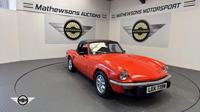 Lot 596 - 1980 TRIUMPH SPITFIRE 1500