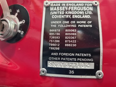 Lot 560 - 1964 MASSEY FERGUSON 35 X