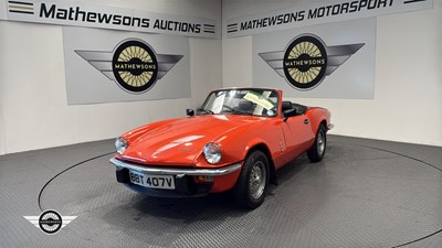 Lot 780 - 1978 TRIUMPH SPITFIRE 1500
