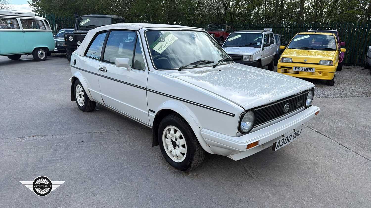 Lot 810 - 1984 VOLKSWAGEN GOLF CABRIO GTI
