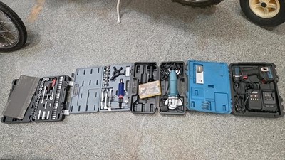 Lot 491 - SELECTION OF POWER TOOLS & SOCKET SETS