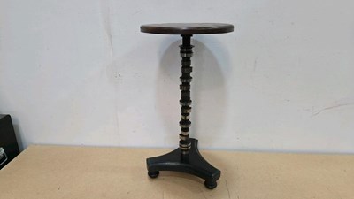 Lot 423 - OCCASIONAL TABLE, HANDMADE FROM AN OLD CAM SHAFT