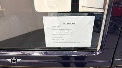 Lot 686 - 1932 AUSTIN 10