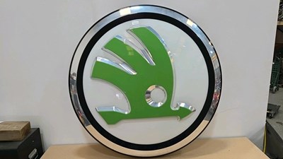 Lot 779 - LARGE SKODA SIGN 39" DIA