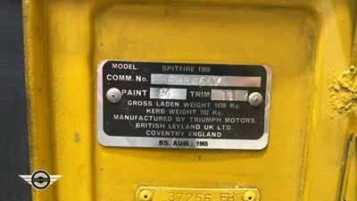 Lot 676 - 1976 TRIUMPH SPITFIRE