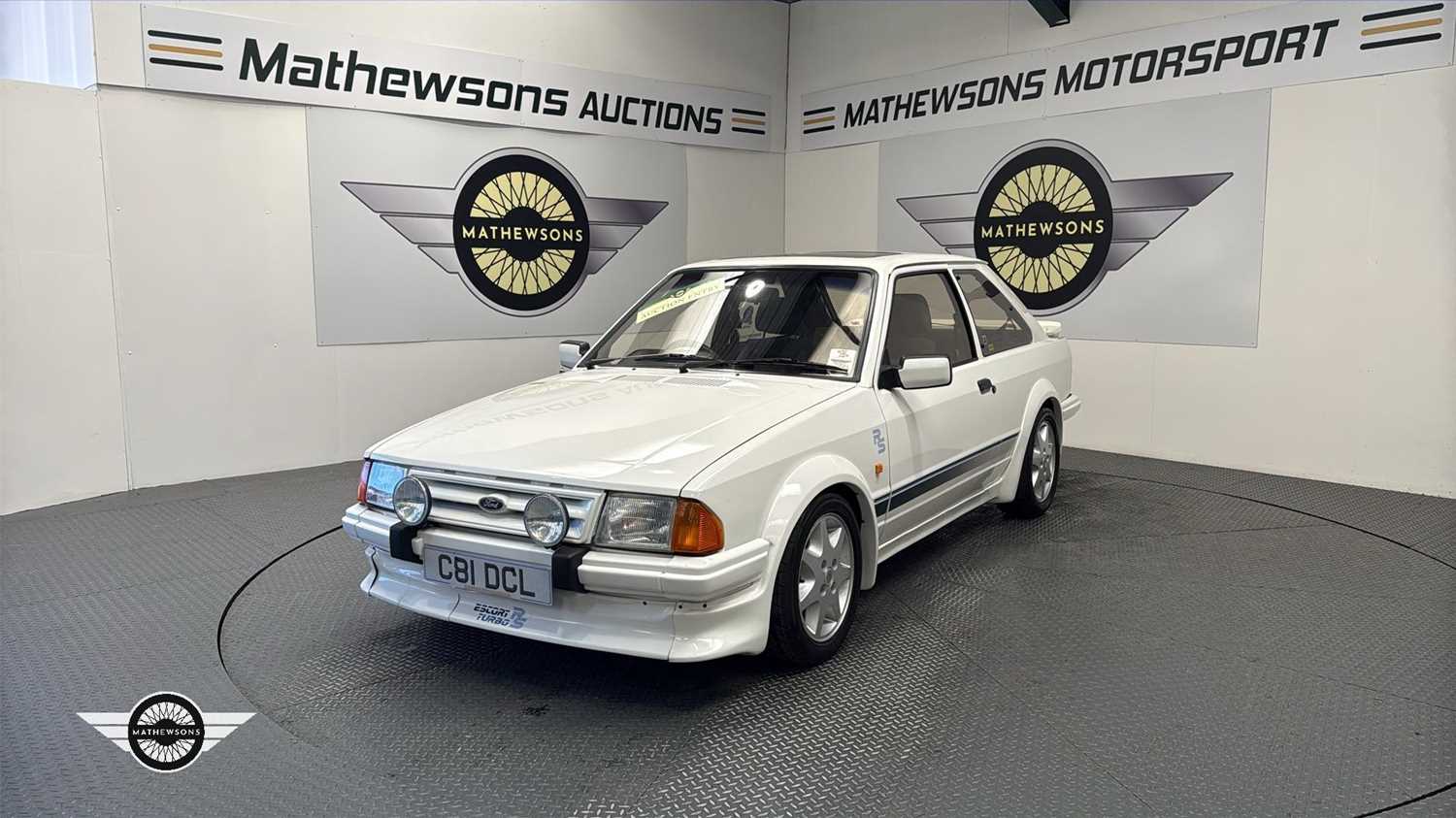 Lot 890 - 1986 FORD ESCORT RS TURBO