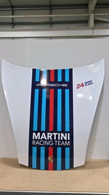 Lot 109 - MARTINI LIVERY PORSCHE 911 BONNET WALL ORNAMENT