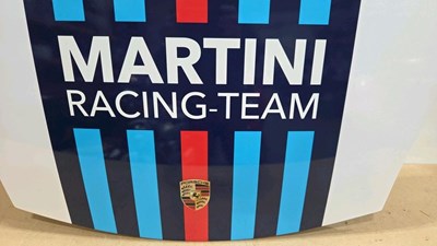 Lot 109 - MARTINI LIVERY PORSCHE 911 BONNET WALL ORNAMENT