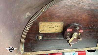 Lot 290 - 1912 LORRAINE DIETRICH SLF TORPEDO SPYDER