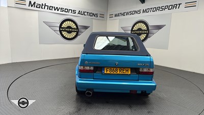 Lot 667 - 1988 VOLKSWAGEN GOLF CABRIO GTI