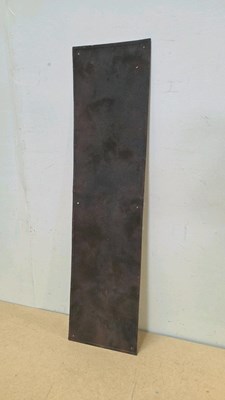 Lot 177 - METAL HAND-PAINTED DUNLOP STYLE SHELL SIGN 37" X 9"