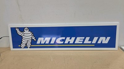 Lot 421 - MICHELIN LIGHT UP SIGN 47" X 12"
