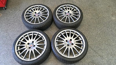 Lot 545 - 4X OZ RACING SPORT SUPERTUFISMO GT ALLOY WHEELS WITH TYRES 17"